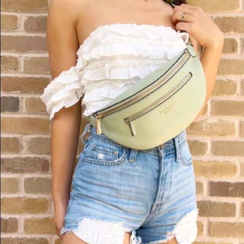 Kate Spade Leila Belt Bag in Light Pistachio